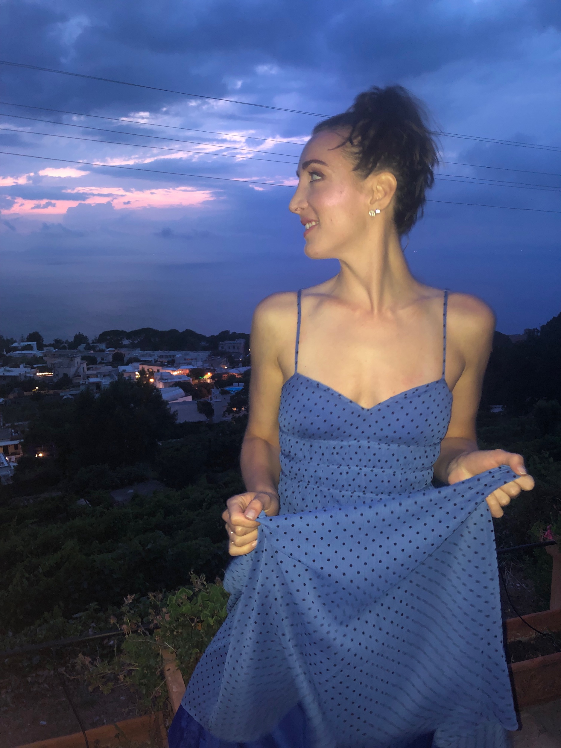 La Madison Talulah dress in Anacapri. Capri, Italy.