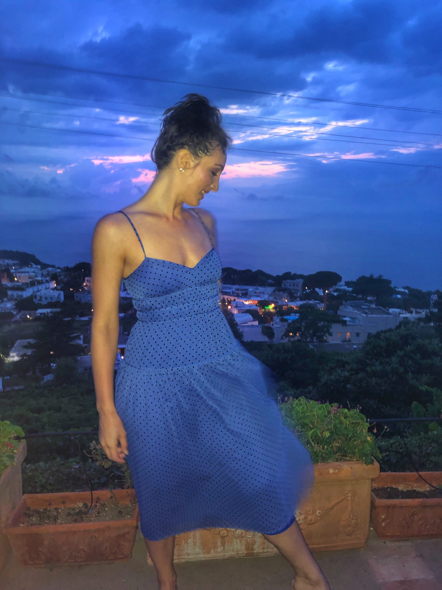 La Madison Talulah dress in Anacapri. Capri, Italy.