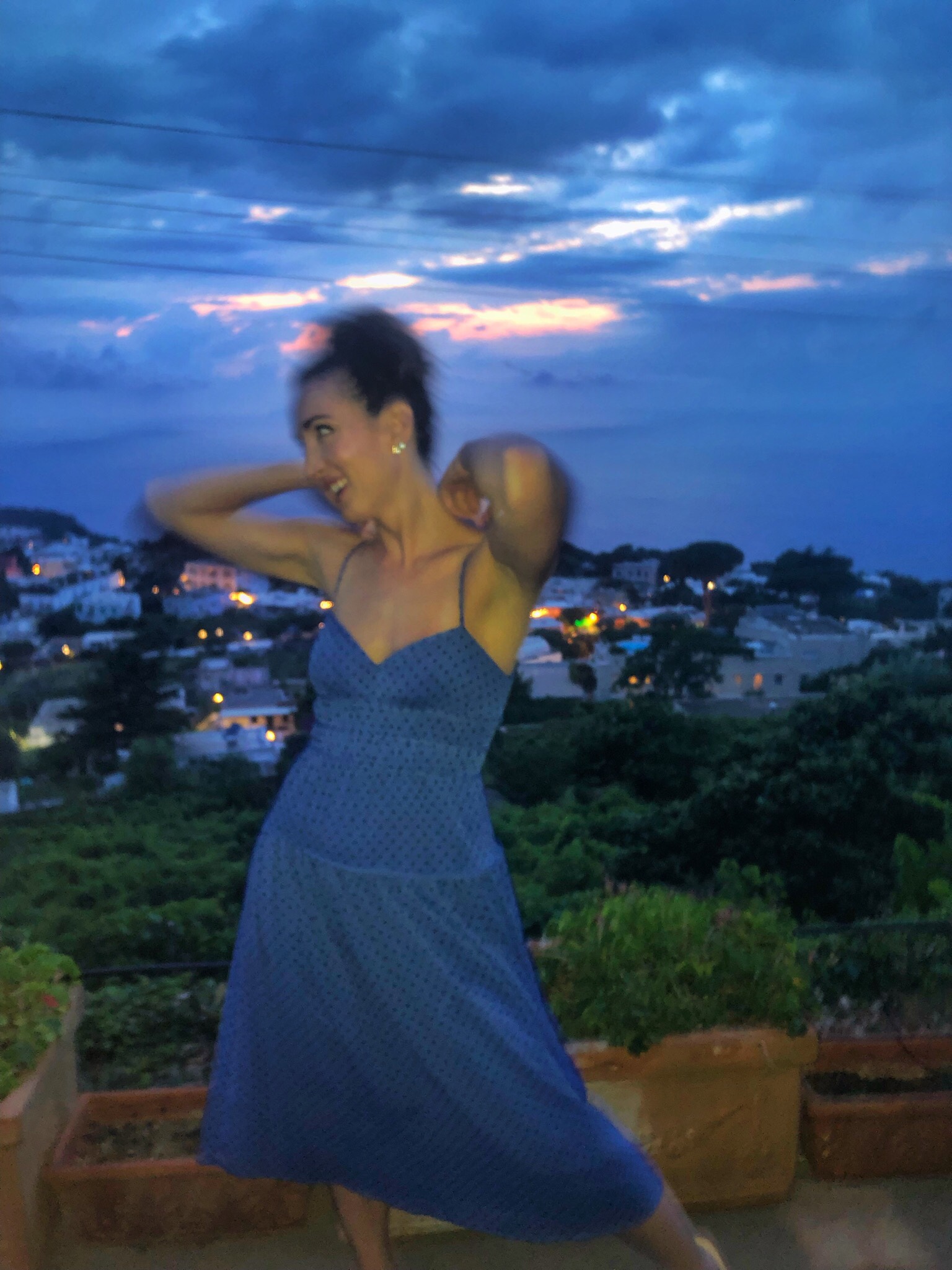 La Madison Talulah dress in Anacapri. Capri, Italy.