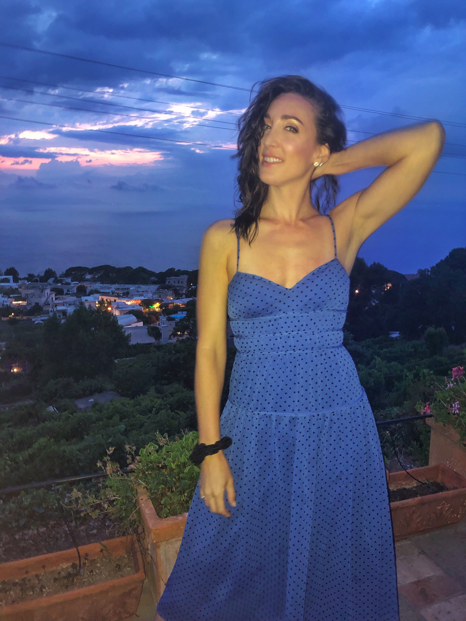 La Madison Talulah dress in Anacapri. Capri, Italy.