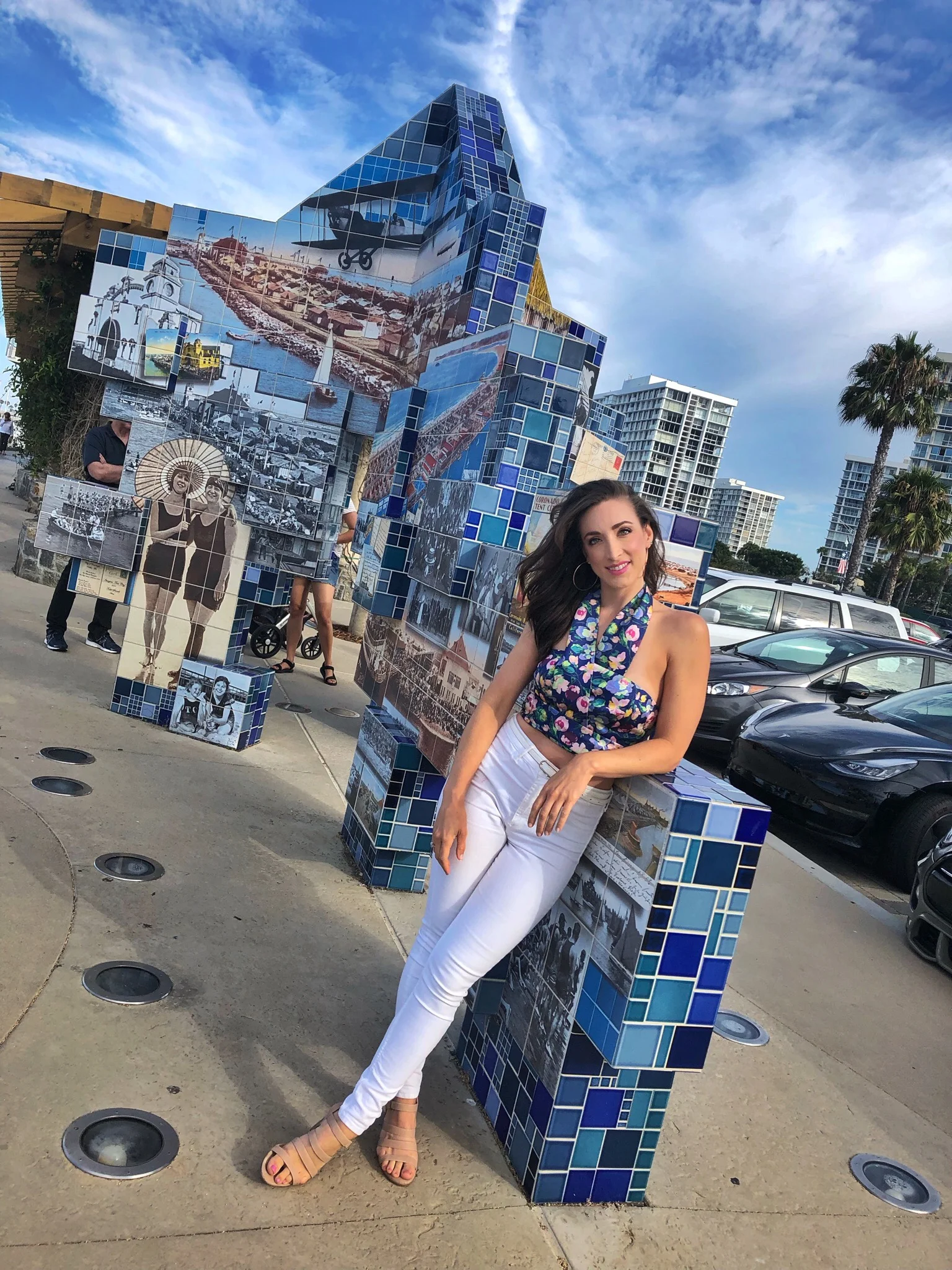 Amur halter bustier top