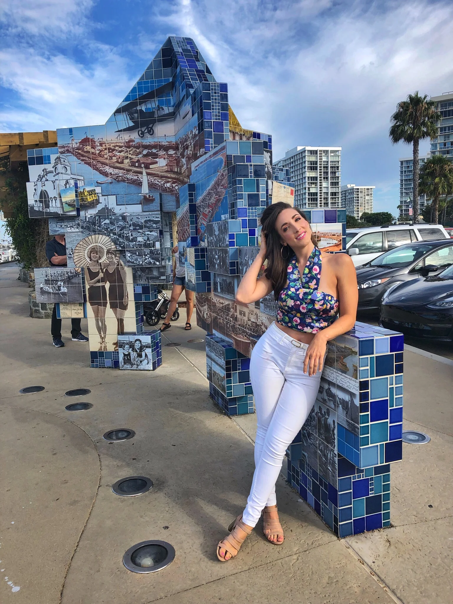 Amur halter bustier top