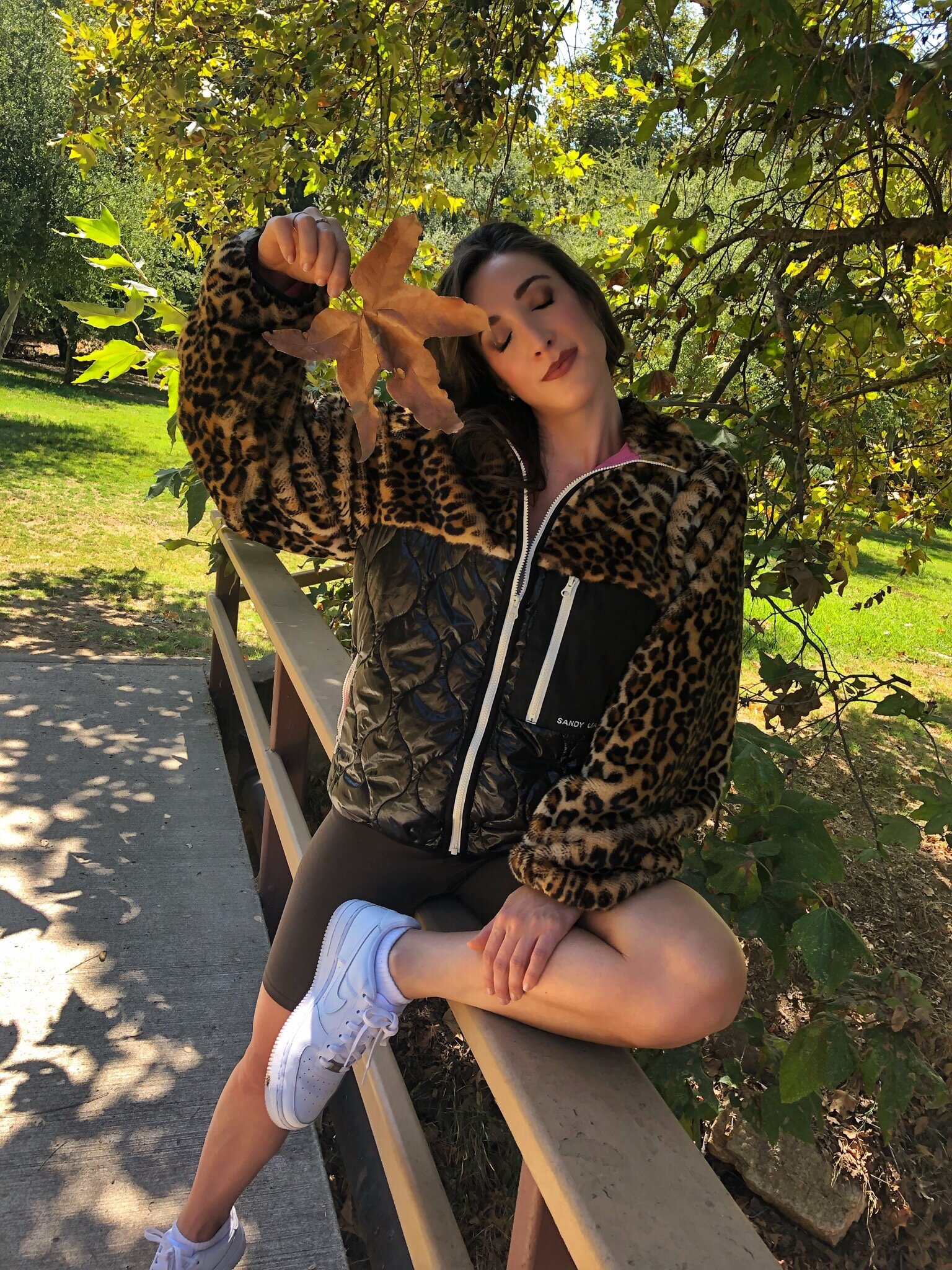 Sandy Liang Dean Fleece Jacket. San Diego. Flinn Springs Park.