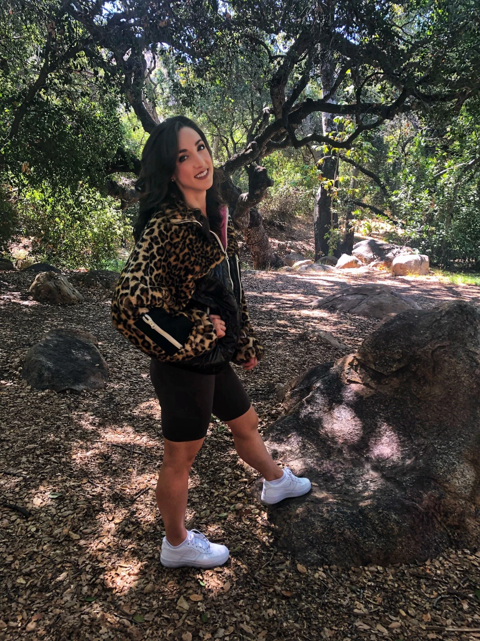 Sandy Liang Dean Fleece Jacket. San Diego. Flinn Springs Park.