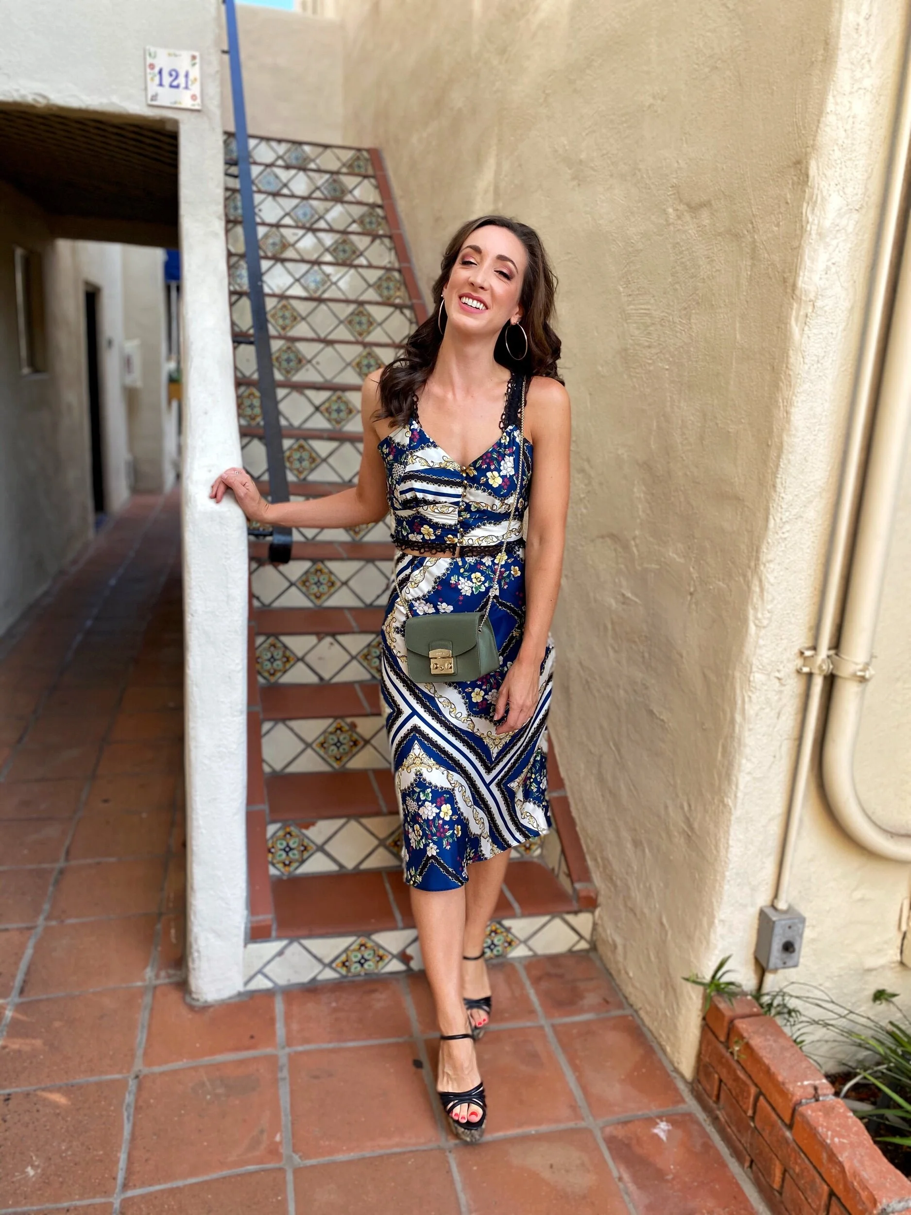 Elliatt Matching Set. BCBG Wedges. Furla. Coronado, California.