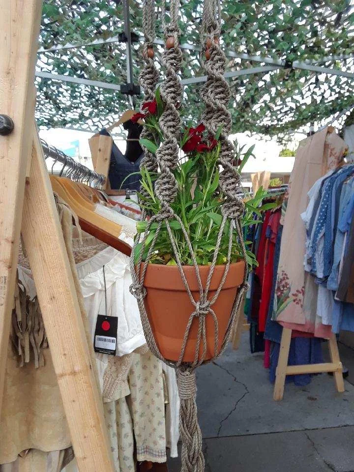 Hemp Macrame Plant Hanger