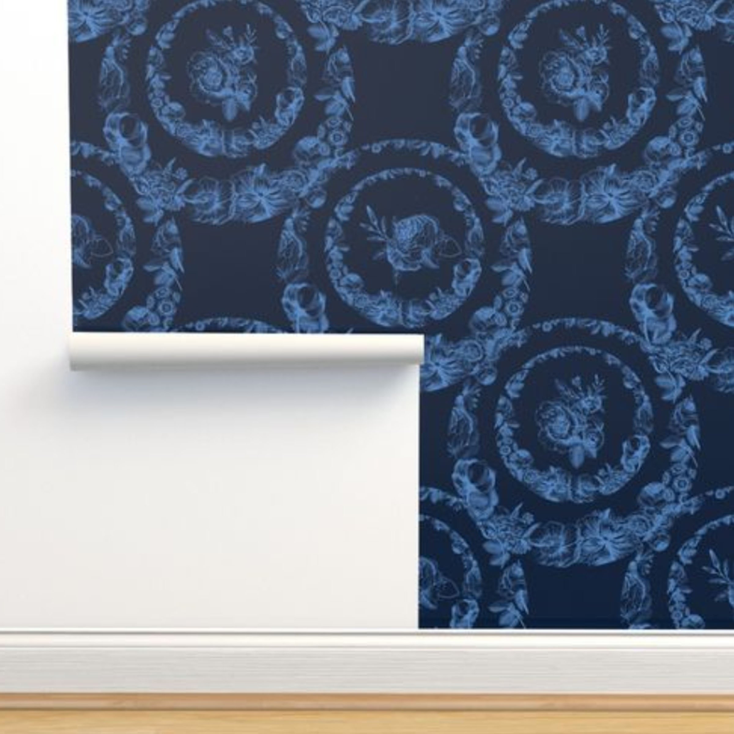 Complex Flavors Ethereal Blossoms Azul wallpaper