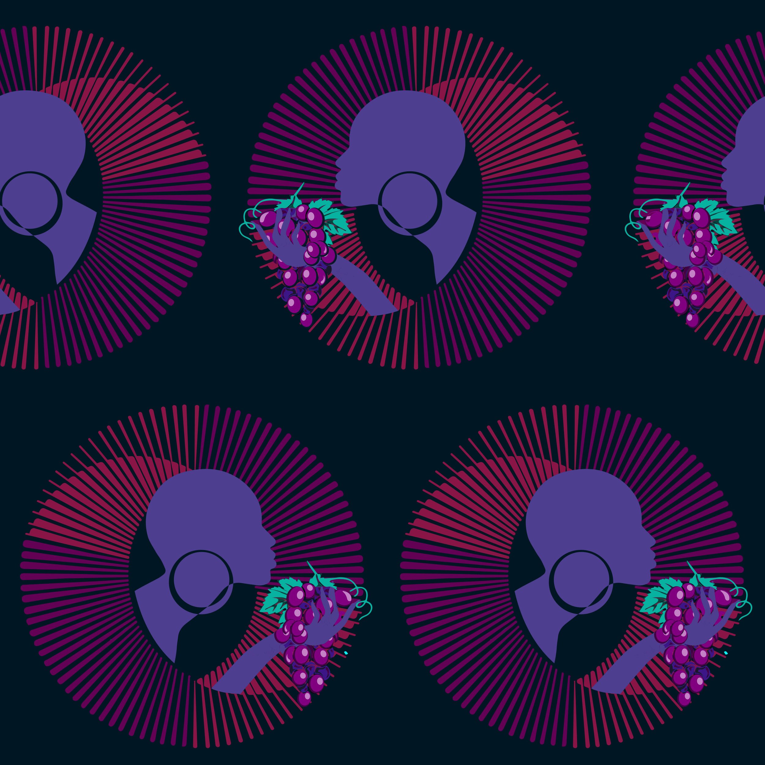 Complex Flavors Regal Dopeness Vibranium Dawn wallpaper swatch
