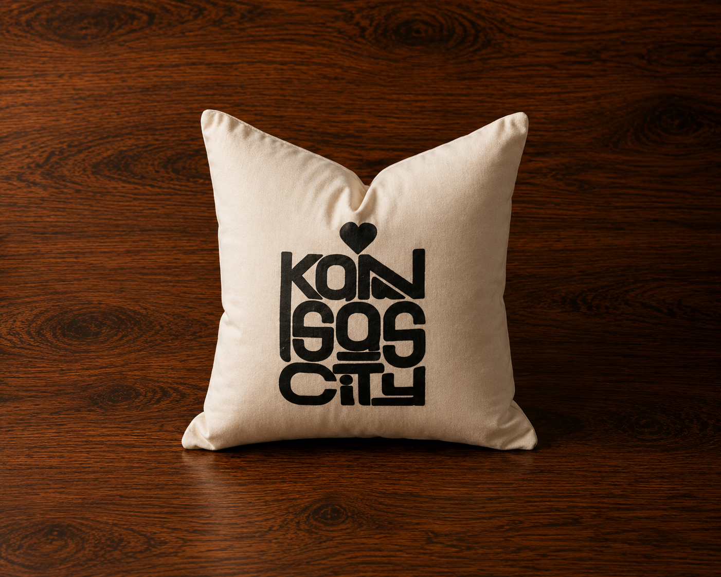 Kansas City Embroidered Pillow