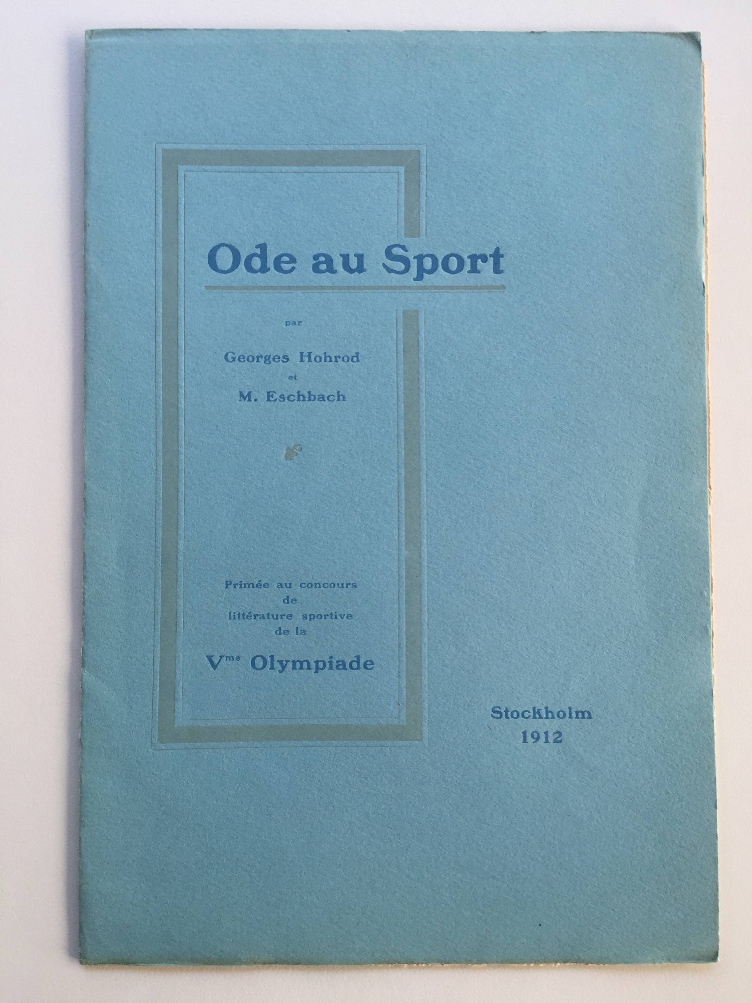 Pierre de Coubertin, "Ode to Sport"