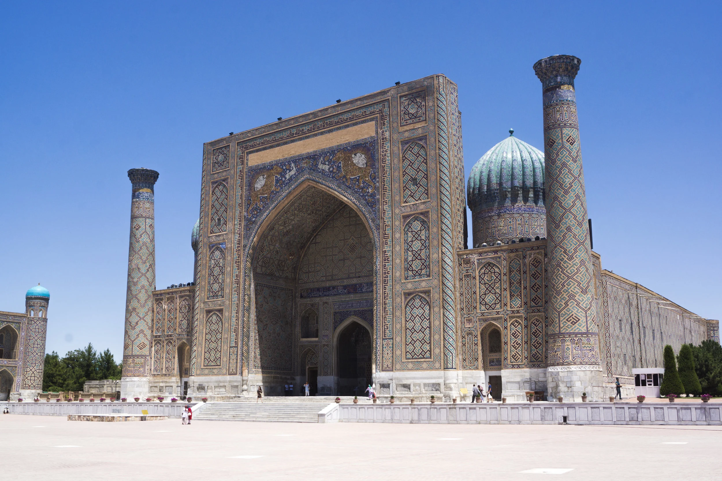 The Sher-Doh Madrasah, in central Samarkand. 