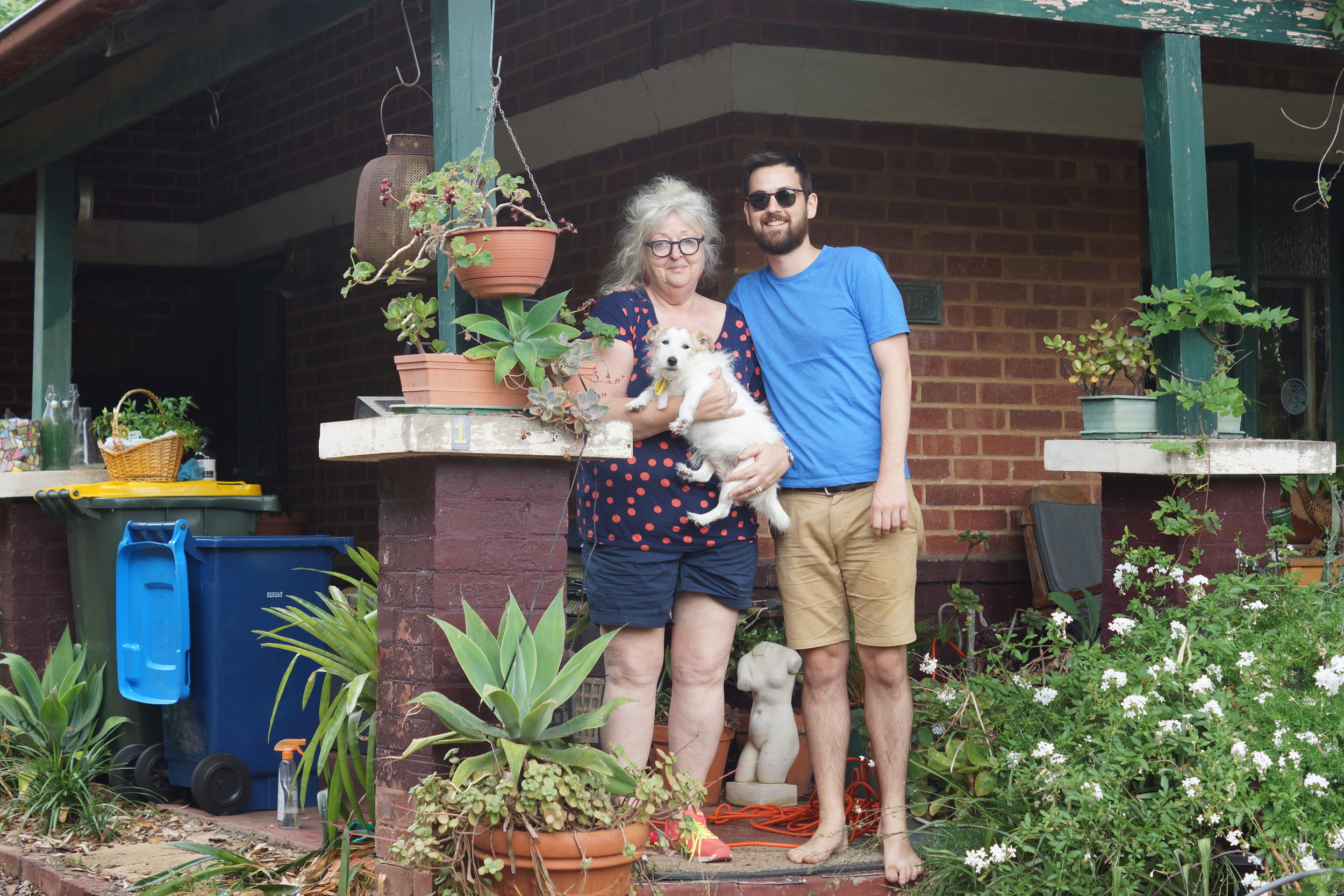 Mum's house, Adelaide. The day before I left. 