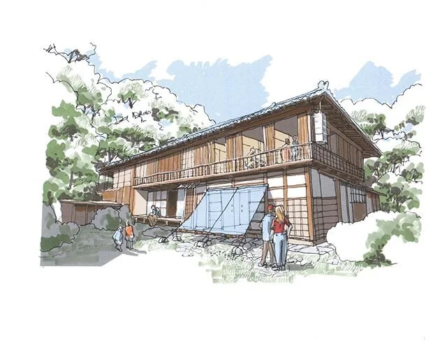 Recent @studioaitokyo project: hotel in Koga. hand sketches x @erlichesteban