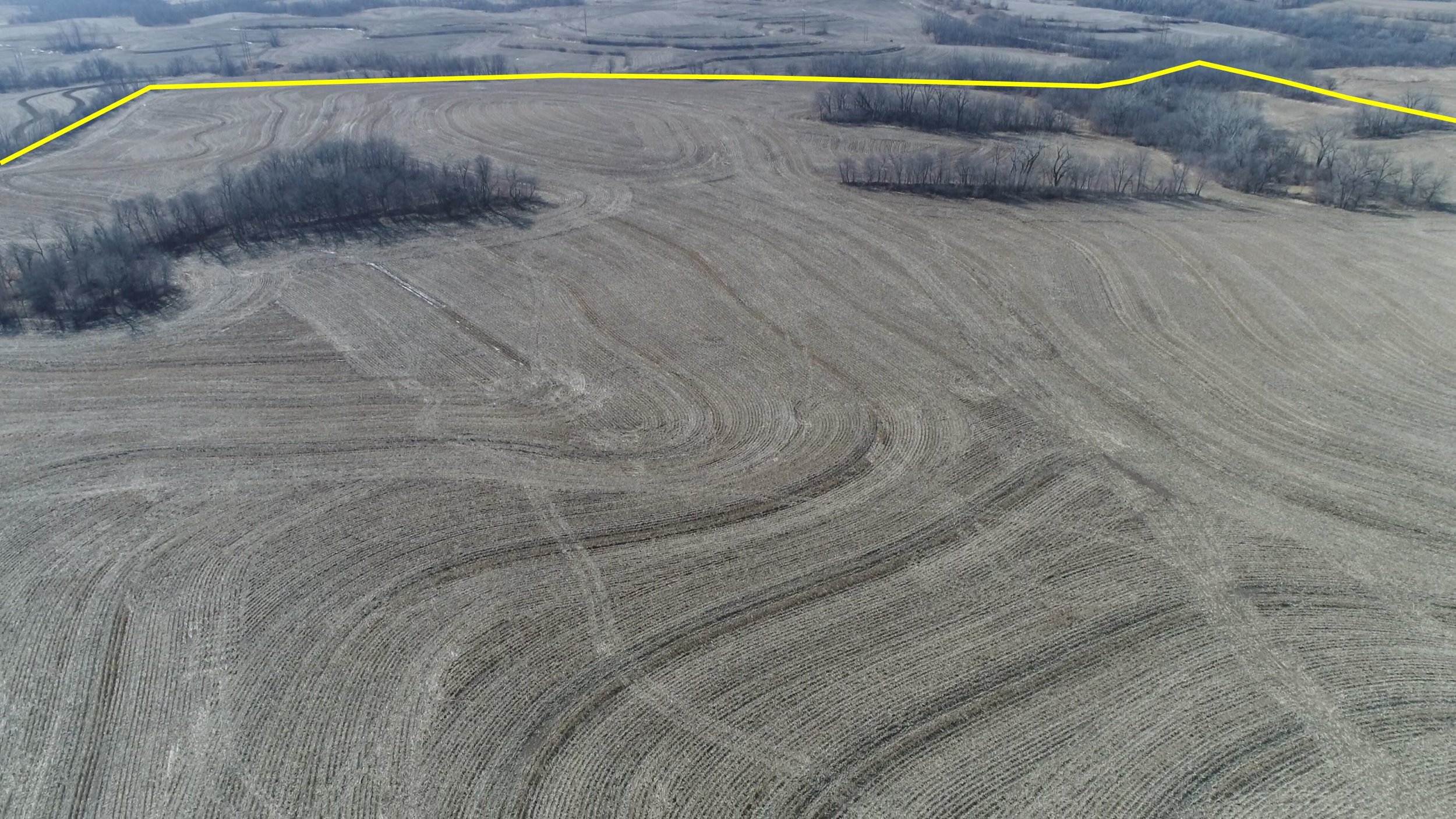 Looking South at Field After Corn Harvest (February 16, 2018)