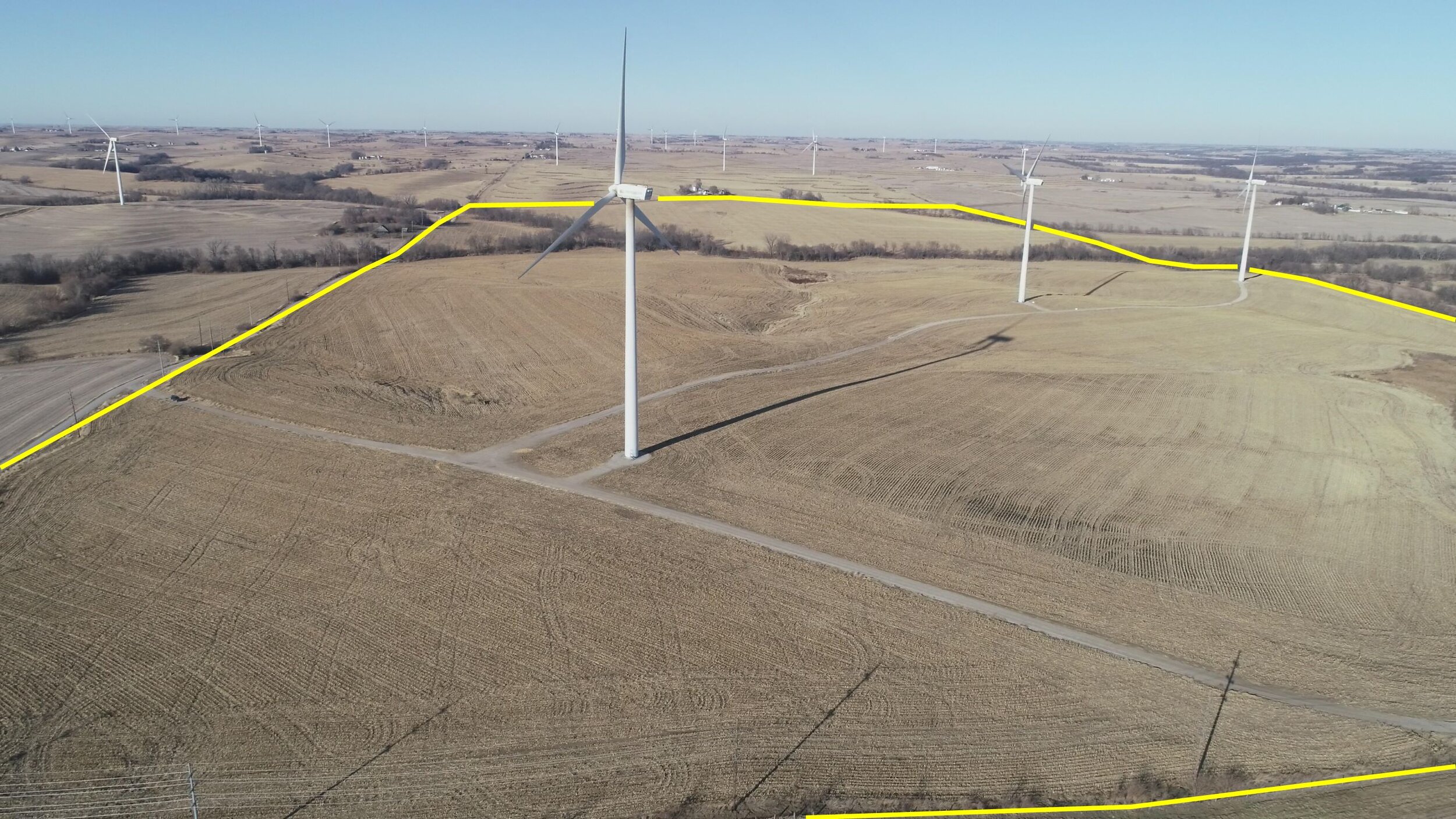 Looking North from Neighboring Farm (December 4, 2019)