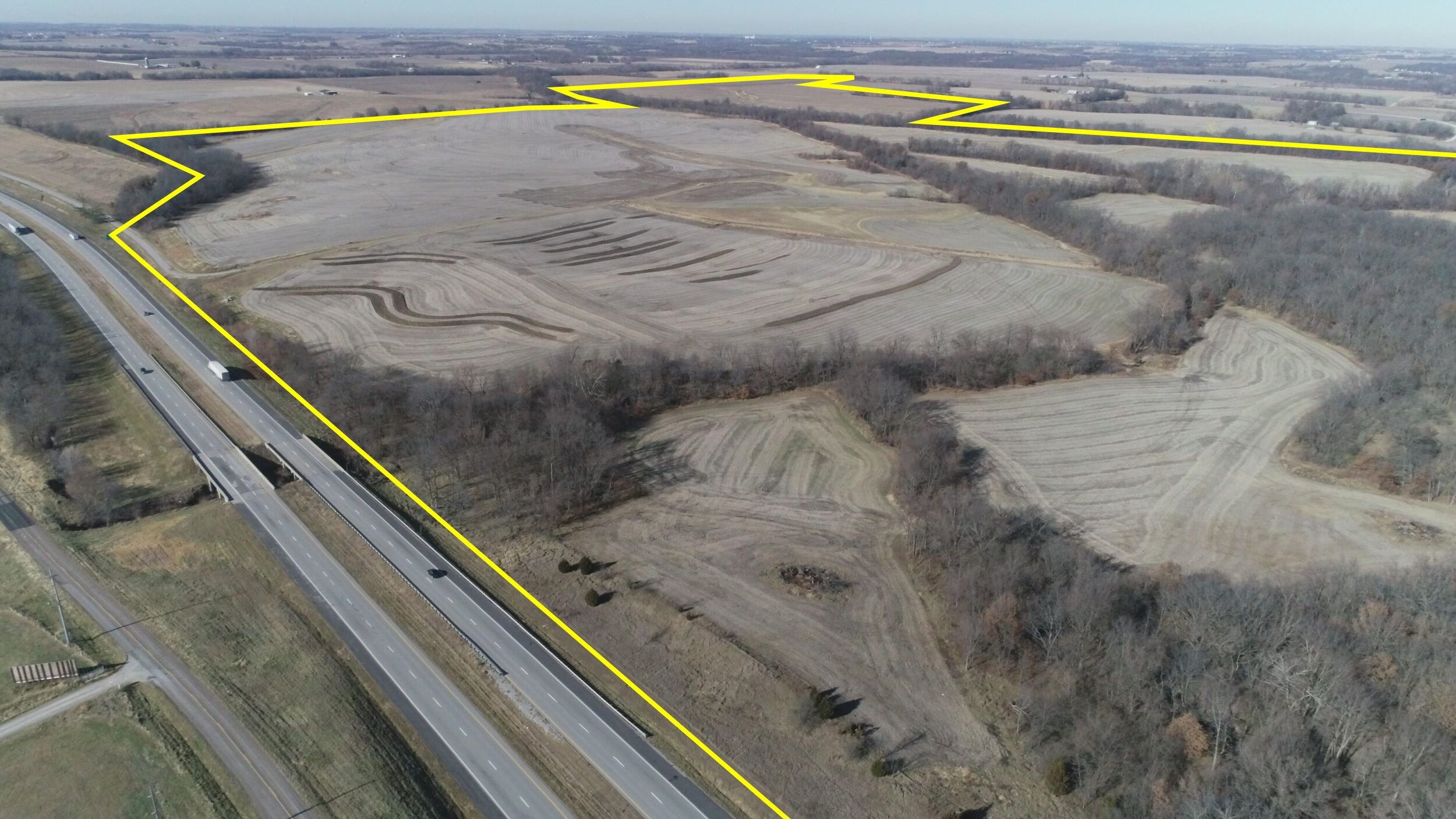 Looking Northwest from Interstate 70 (December 3, 2019)