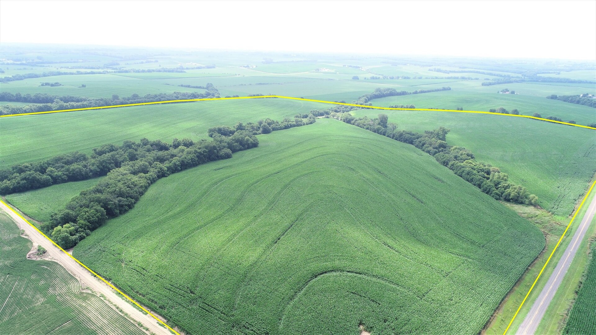 Looking Southeast from Route MM and 300th Street (July 4, 2020)