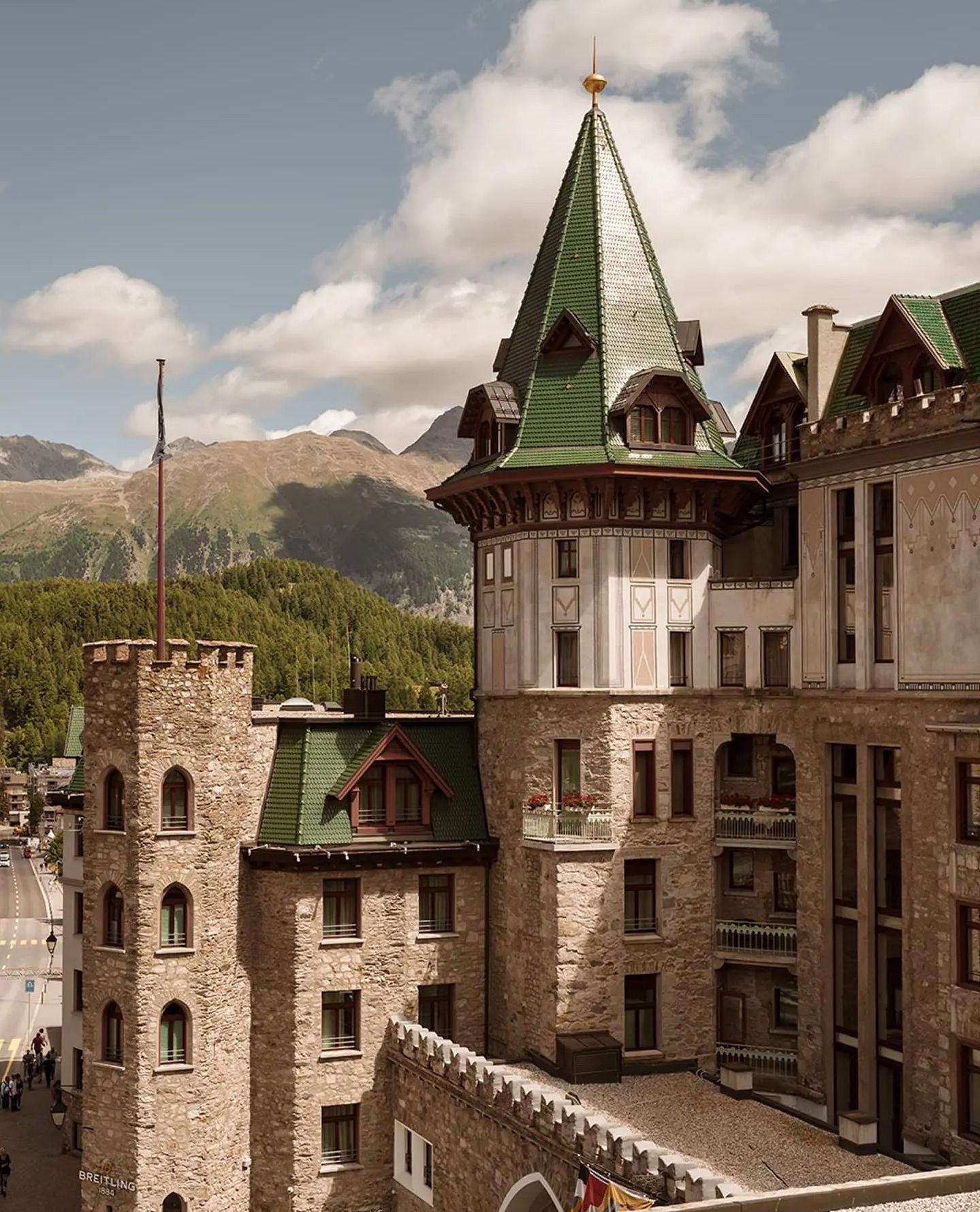 A symbol of winter glamour since 1896, Badrutt&rsquo;s Palace continues to define the rarefied atmosphere of St. Moritz&rsquo;s luxury ski scene. The hotel&rsquo;s grand neo-Gothic silhouette rises above the frozen lake, offering a world of powder-so