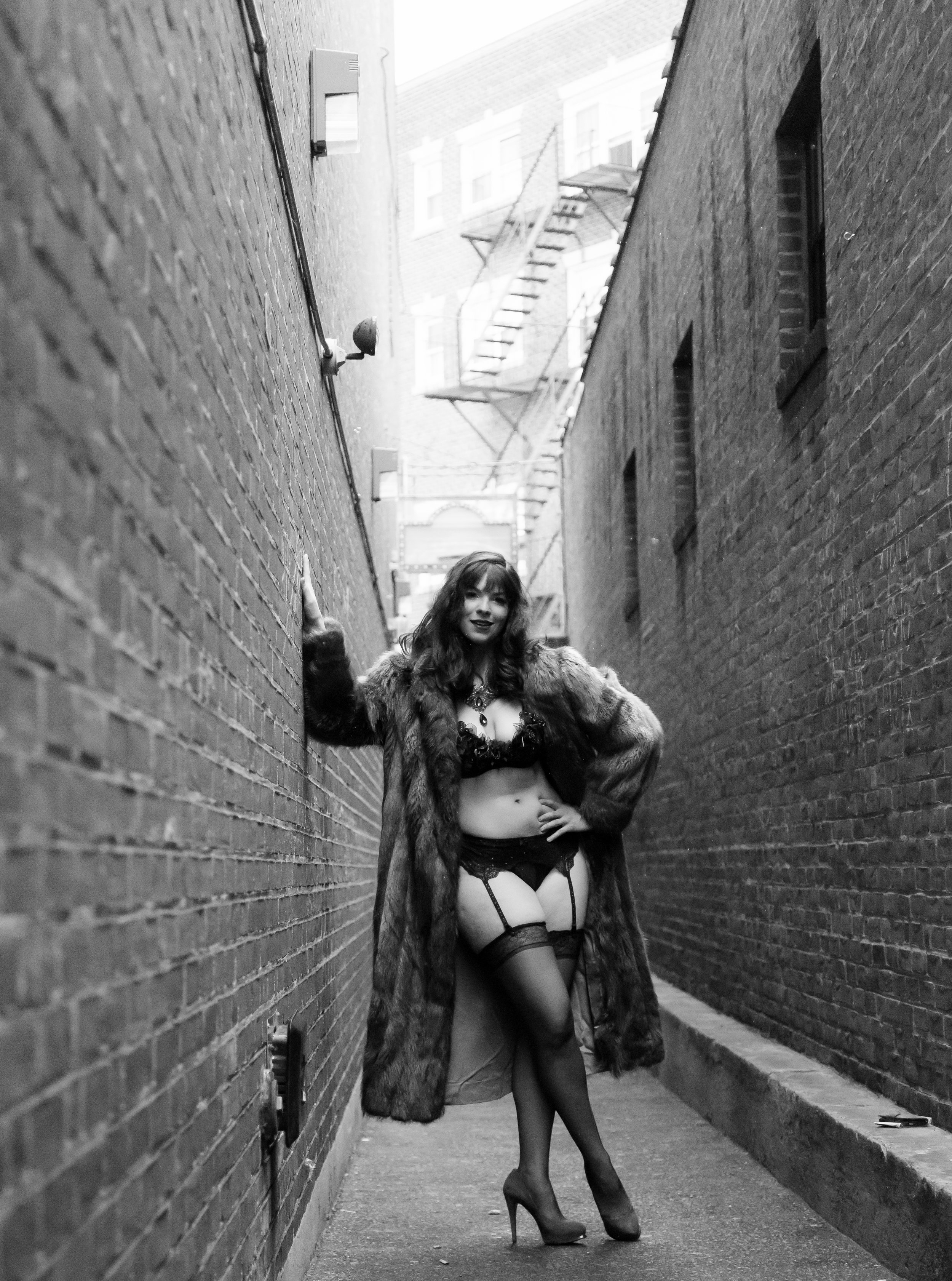 Boston Burlesque and dance performer Brigitte Bisoux. 