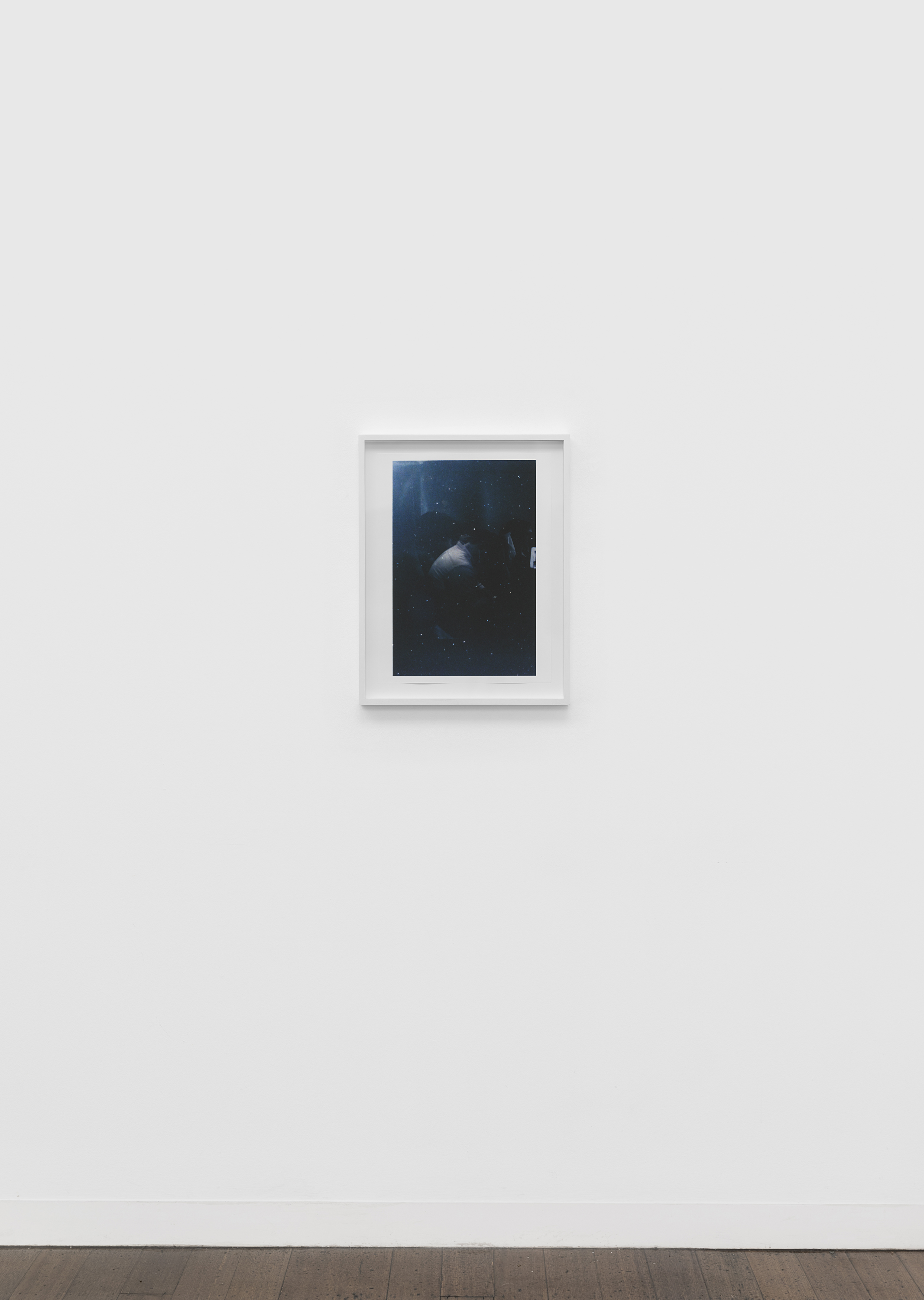   Untitled (figure, glass, stars) , pigment print on paper, sheet: 48.8 × 36.7 cm (19 1/4 × 14 1/2 in), framed: 56.3 × 47.1 cm (22 1/8 × 18 1/2 in), 2019  Installation view of “the sacredness of something” at Arc One Gallery, Melbourne (2019) 