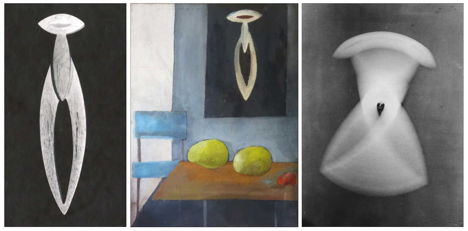 Still Life Painting by Mary Gussow with Roy's Kinetic Sculpture