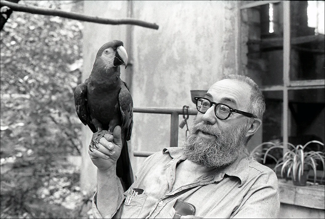 Roy at home with Rascal