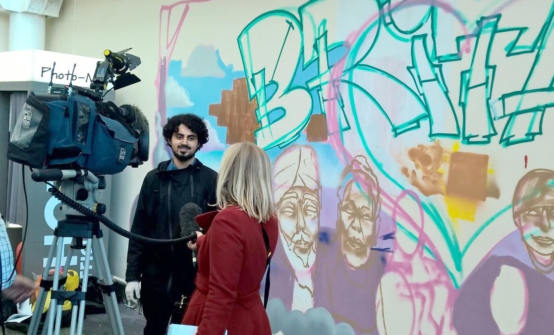 BBC 5 LIVE - 'My Britain' community art project with Positive Arts UK and Tizer, March 2017