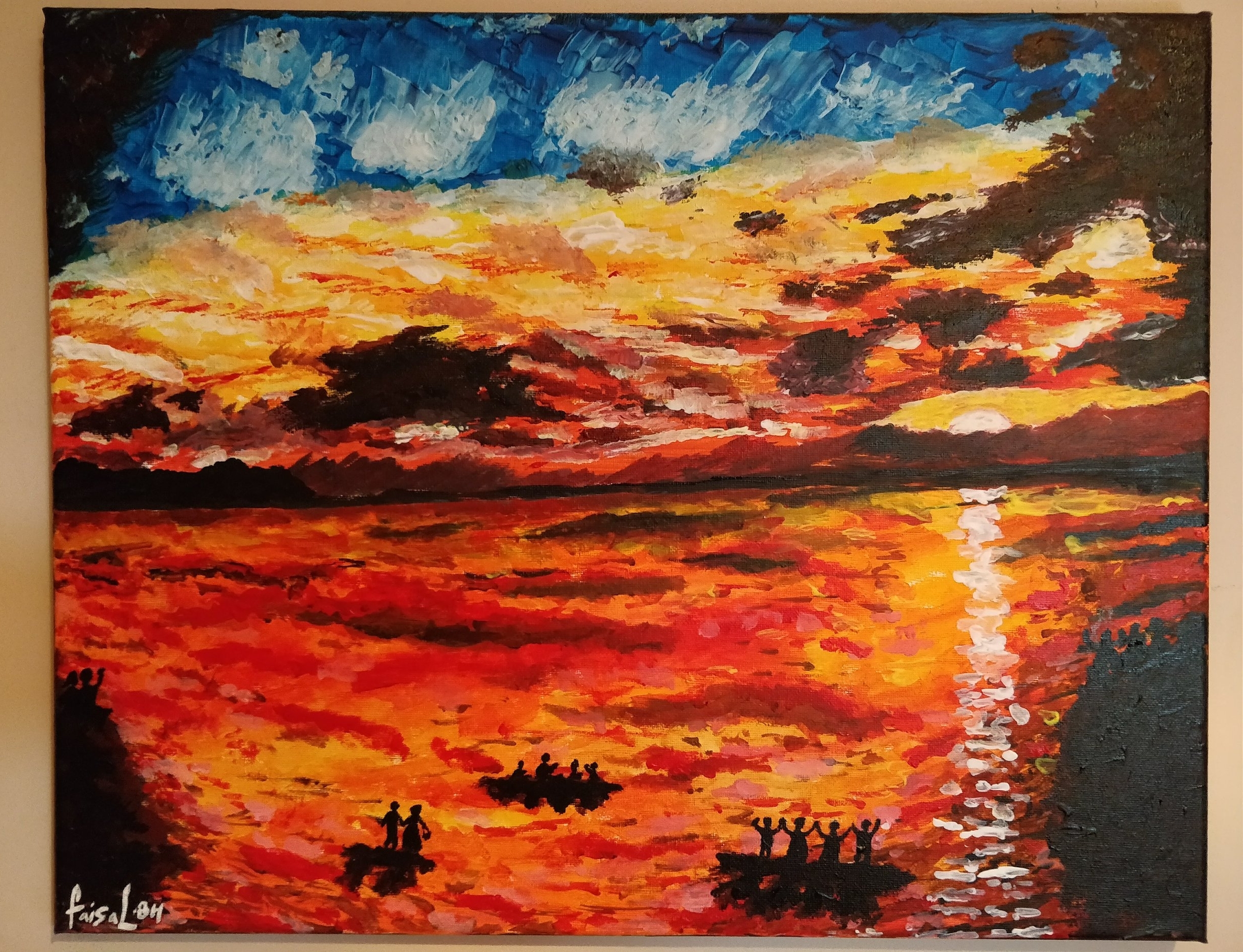 'Journey of a lifetime' Acrylic painting