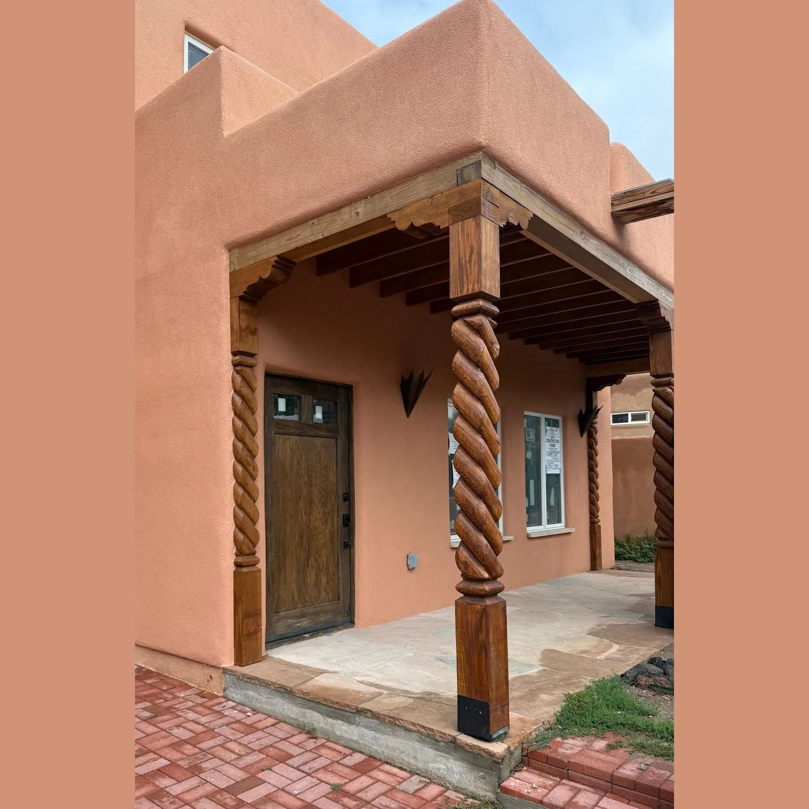 Letter K Portal Posts Santa Fe New Mexico