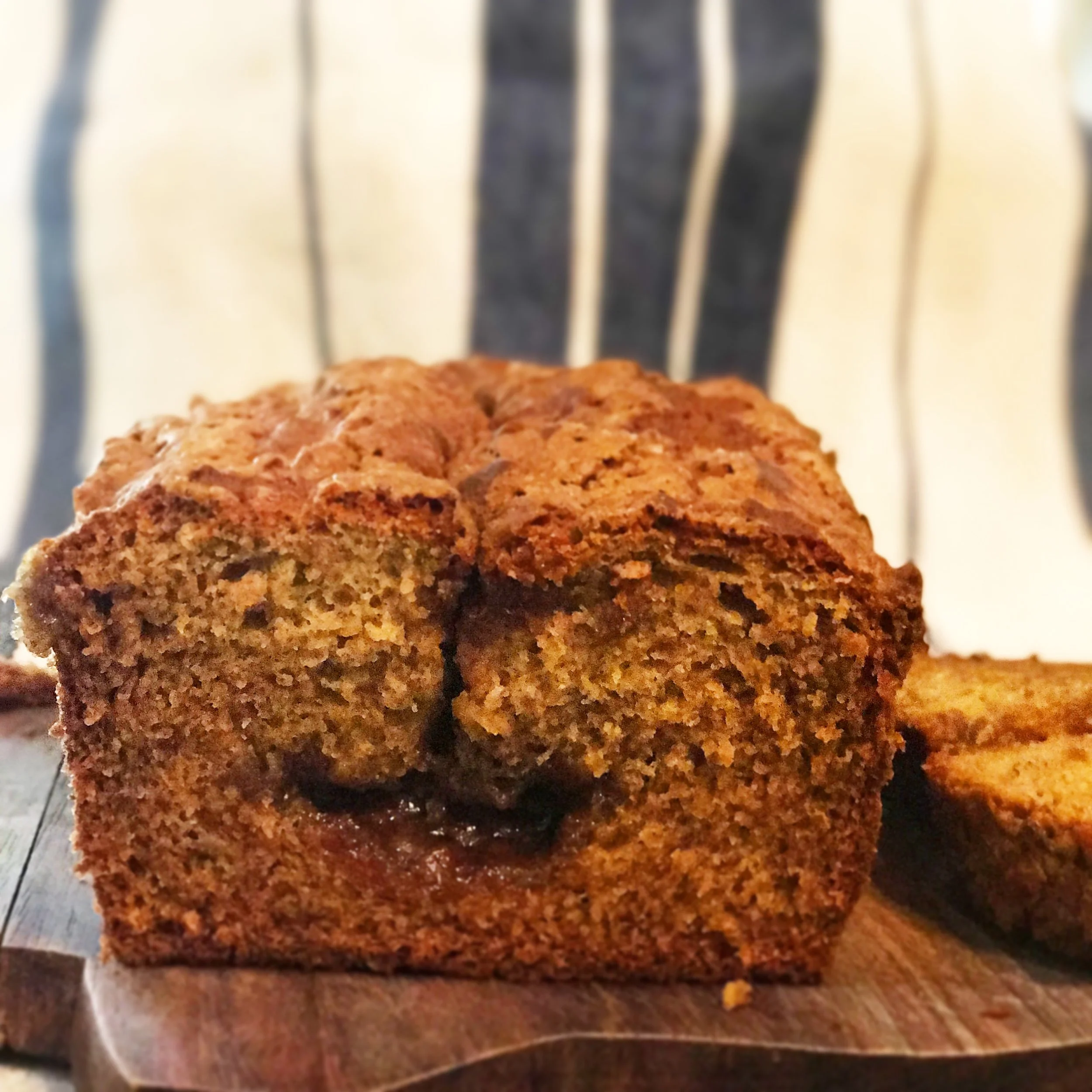 Banana Bread with Cinnamon Lava (GFDF)