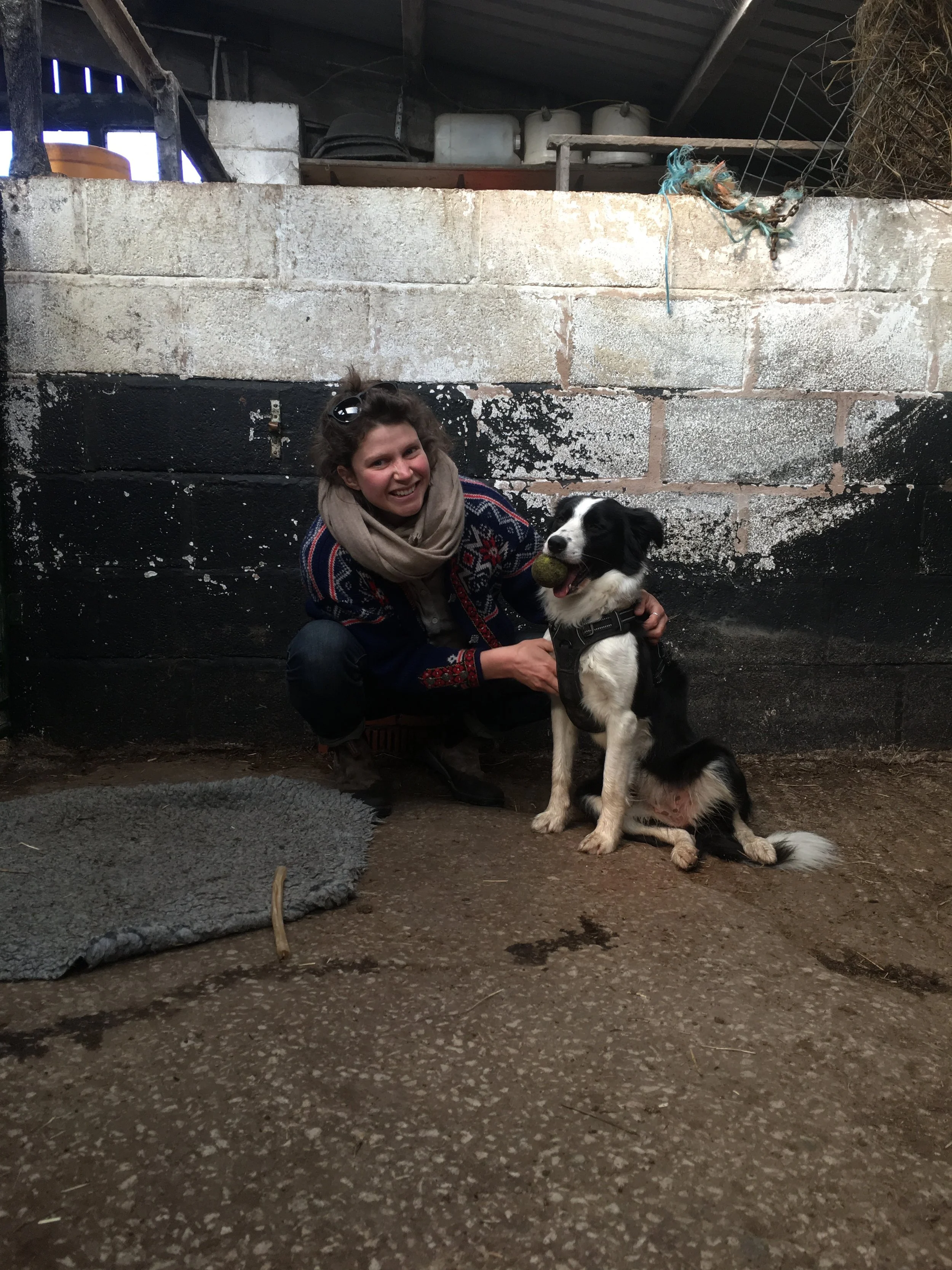 Me and Pip at Cronkshaw Fold Farm