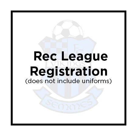 JUNIOR ACADEMY  REC LEAGUE Registration NO UNIFORM