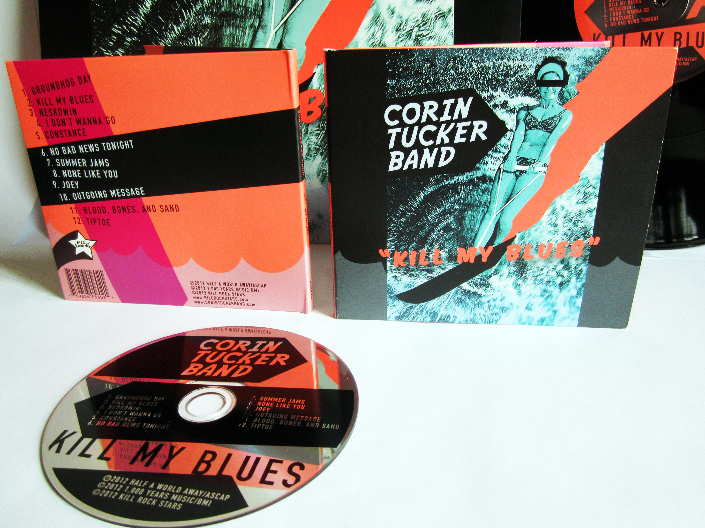 Neon pantone red made the package jump off the shelves. Vinyl copies sold out twice before the record was even officially released!