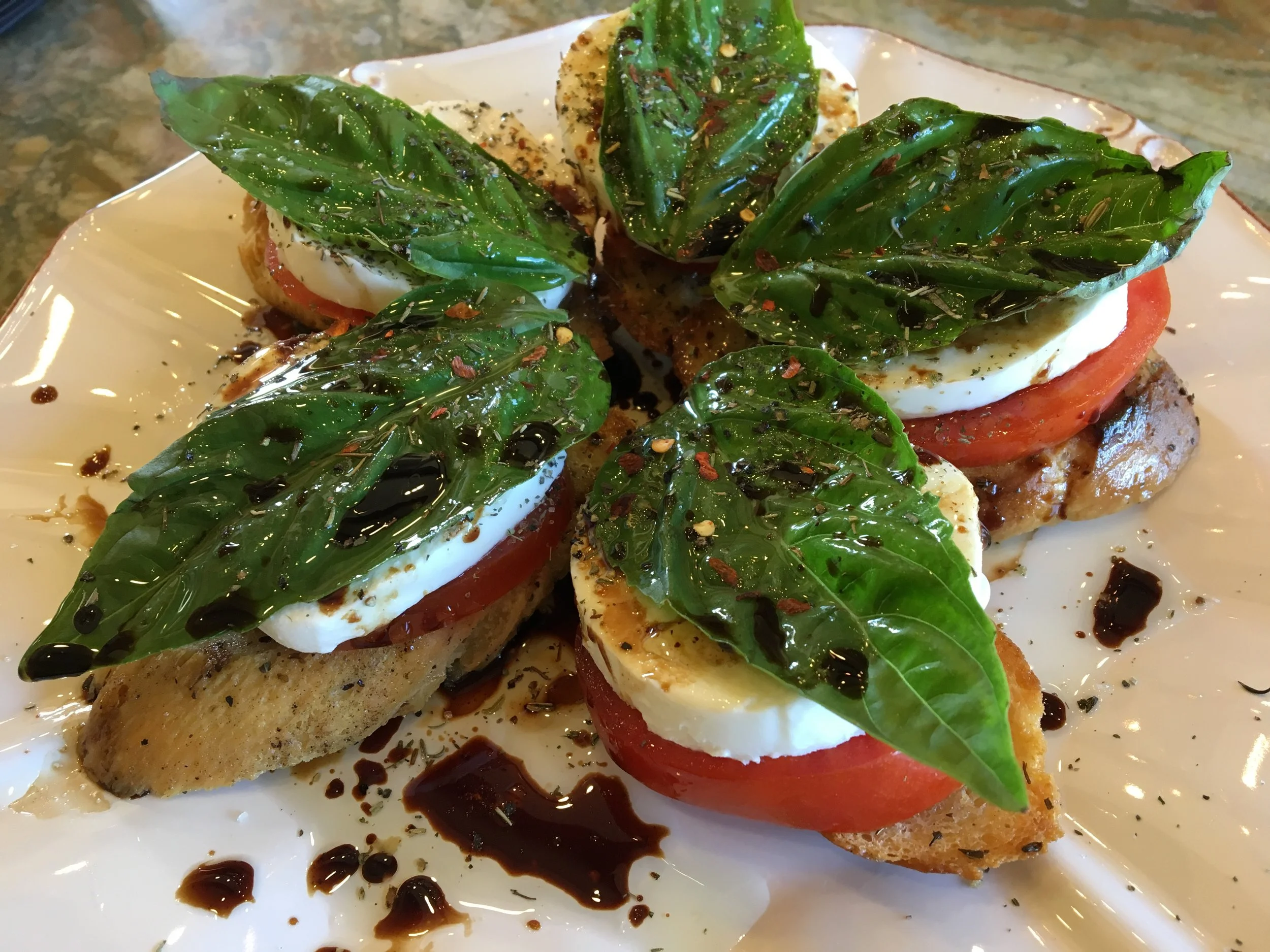 Caprese on Crostini