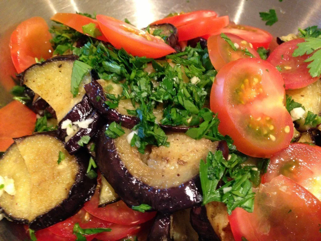 Grilled Eggplant Salad