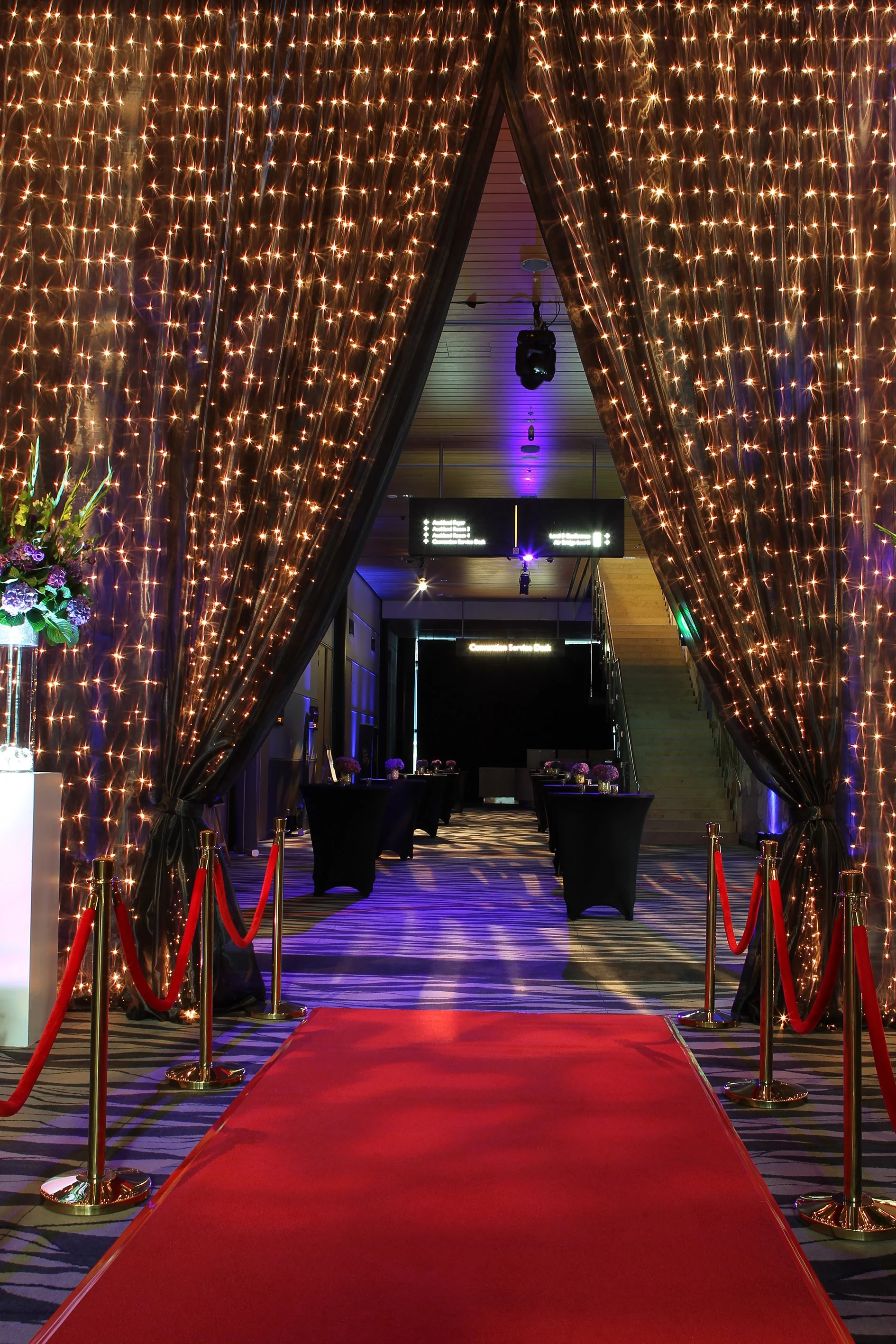 sky city | curtain light entrance