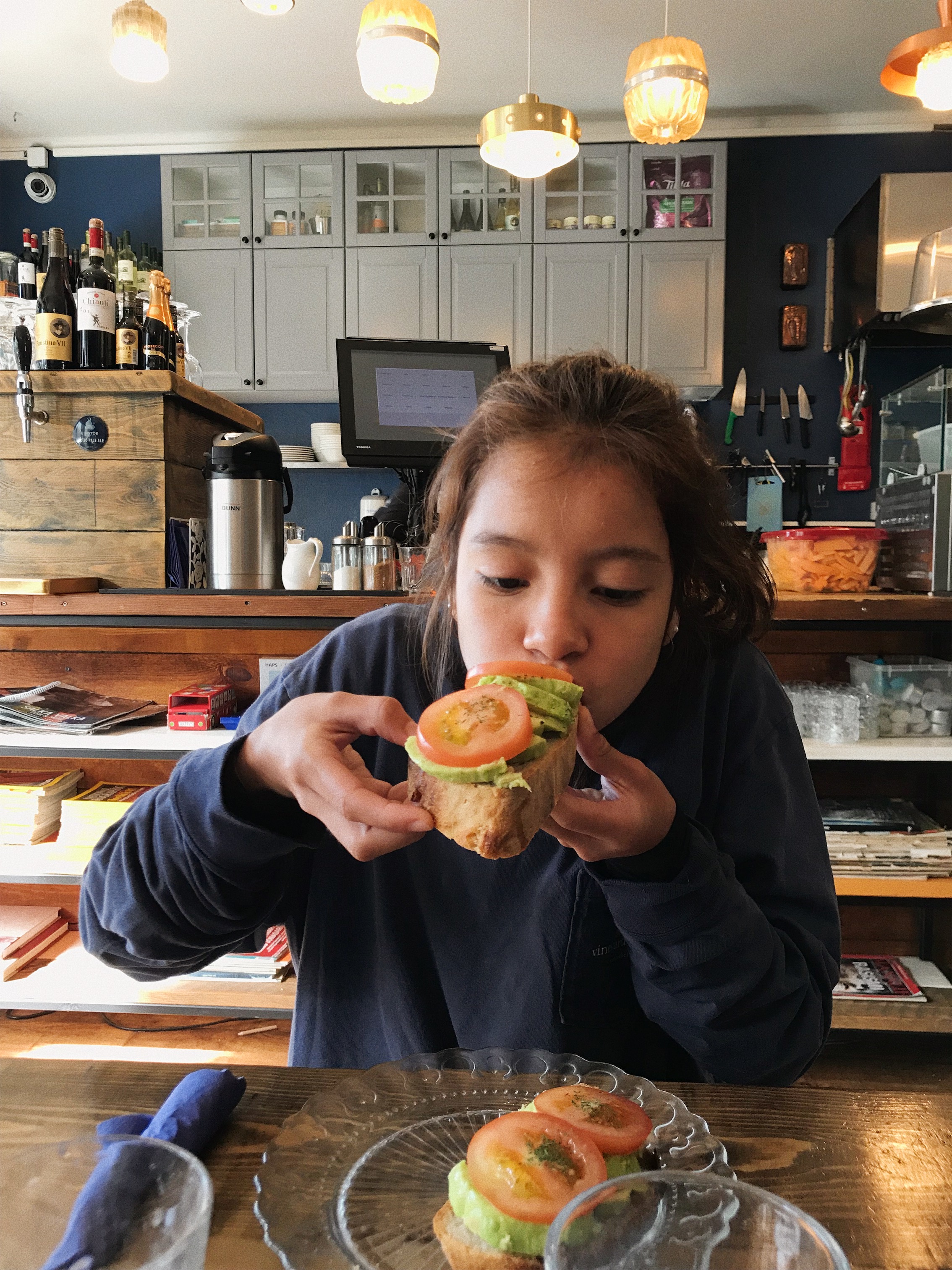 My sister got some THIC avocado toast at Fish and More.