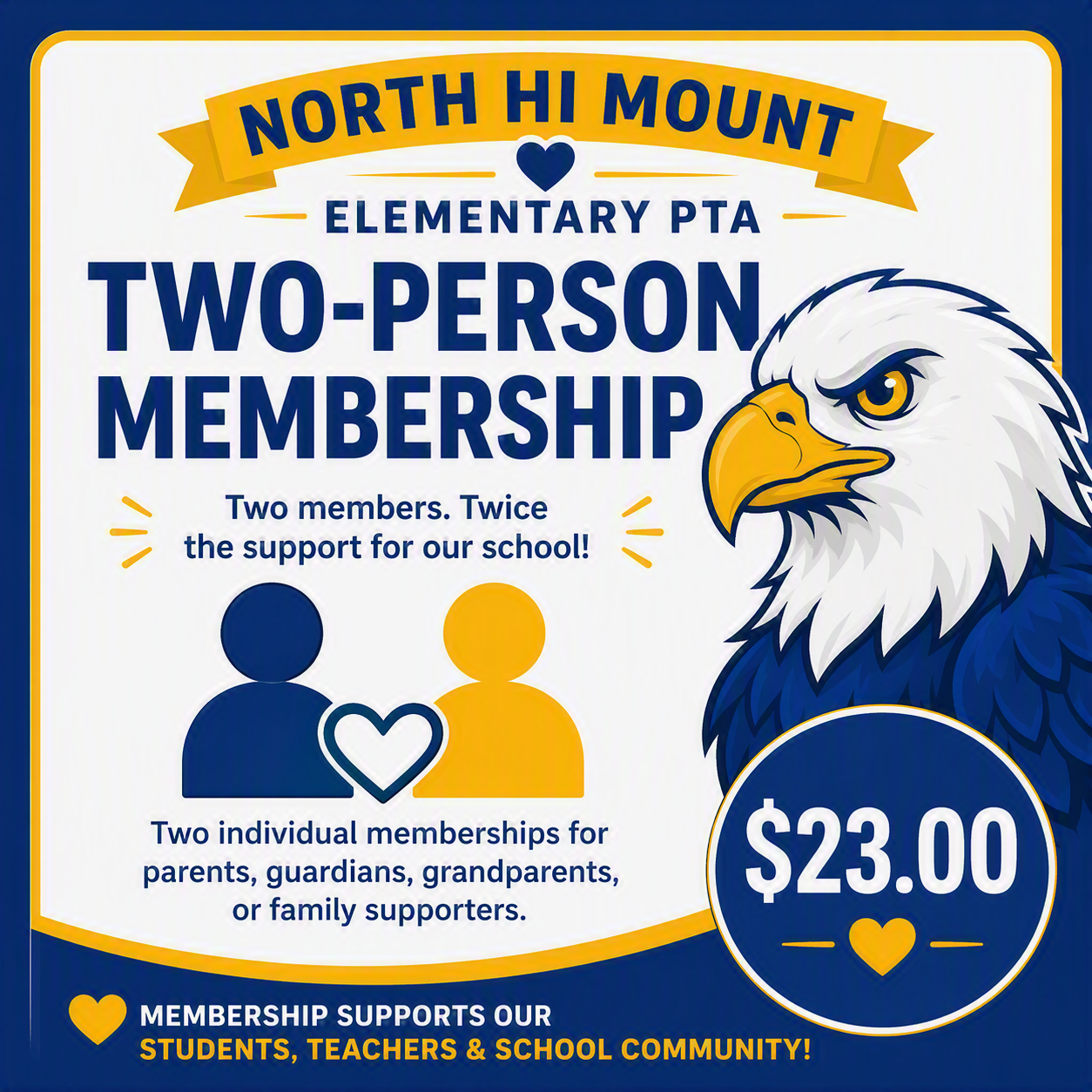 2026-2027 PTA Membership (Two-person)