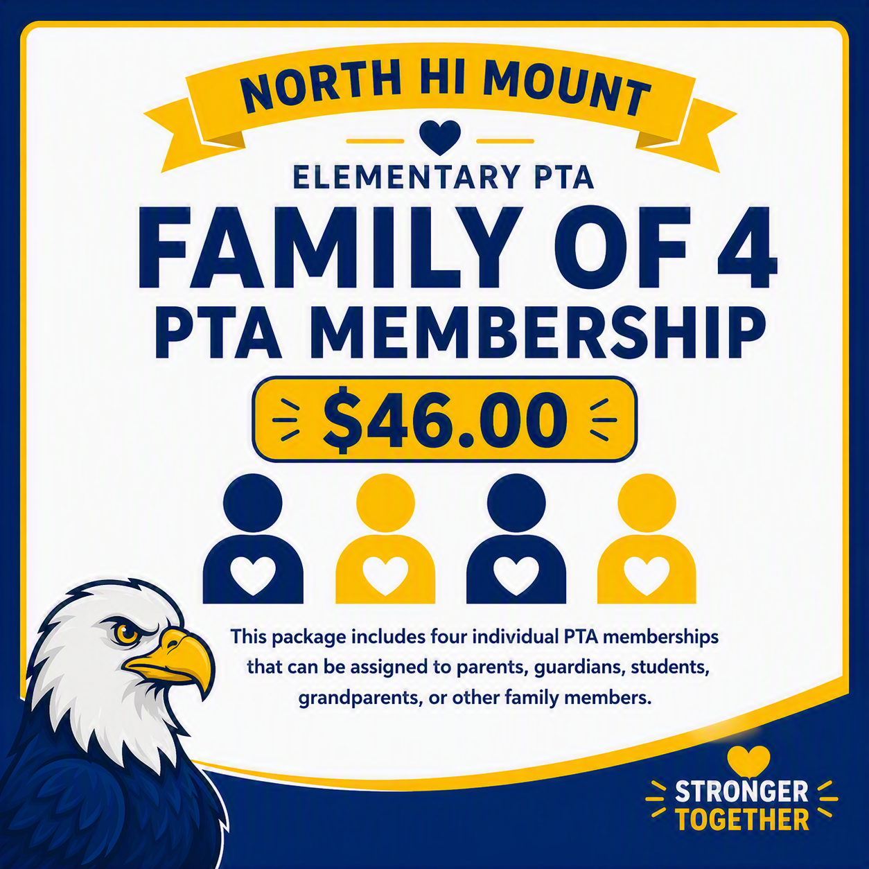 2026-2027 PTA Membership (Family of Four)
