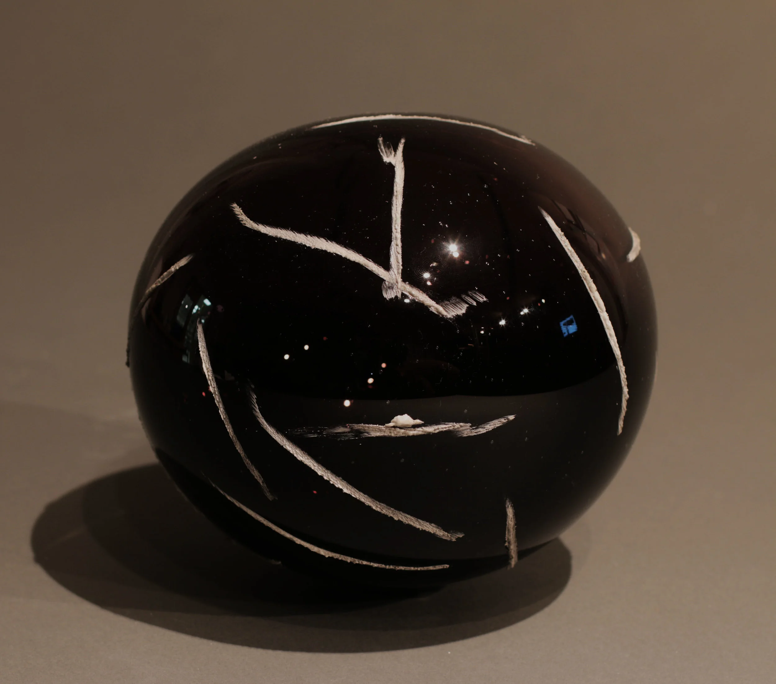 Black Scarred Sphere