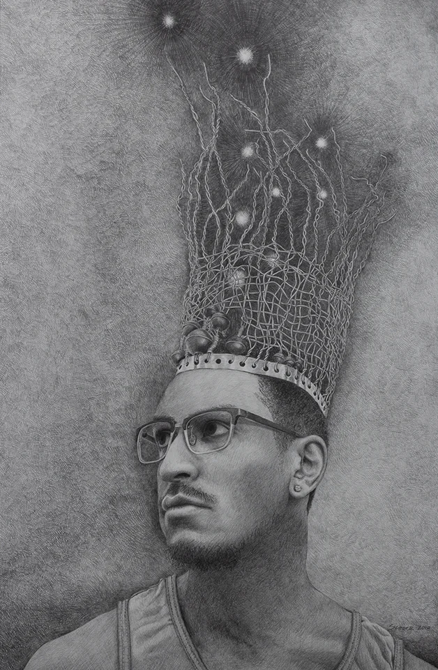Thinking Cap - Graphite on paper - Natalie Schorr 2018