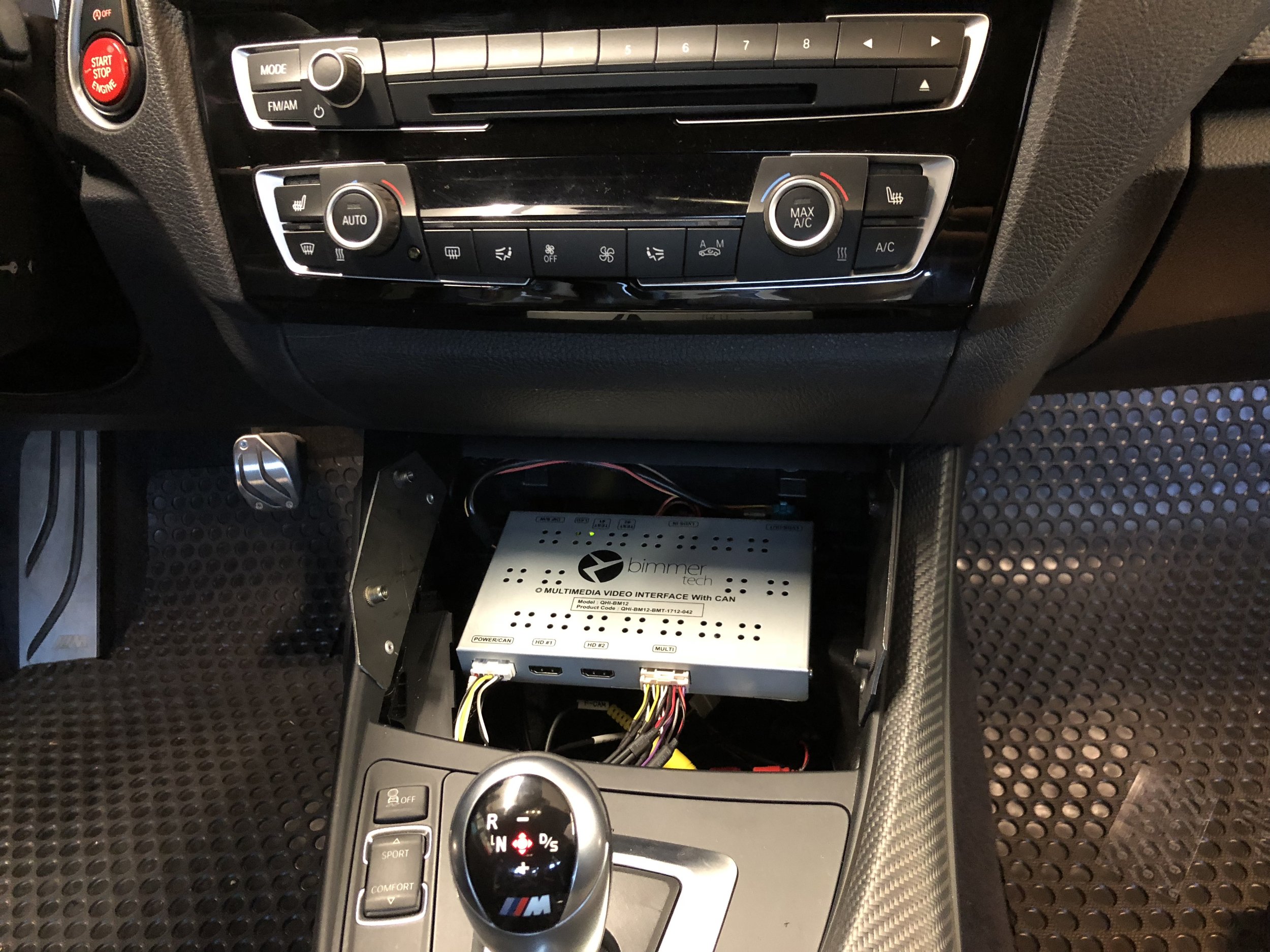 Bimmertech control box installed behind custom enclosure