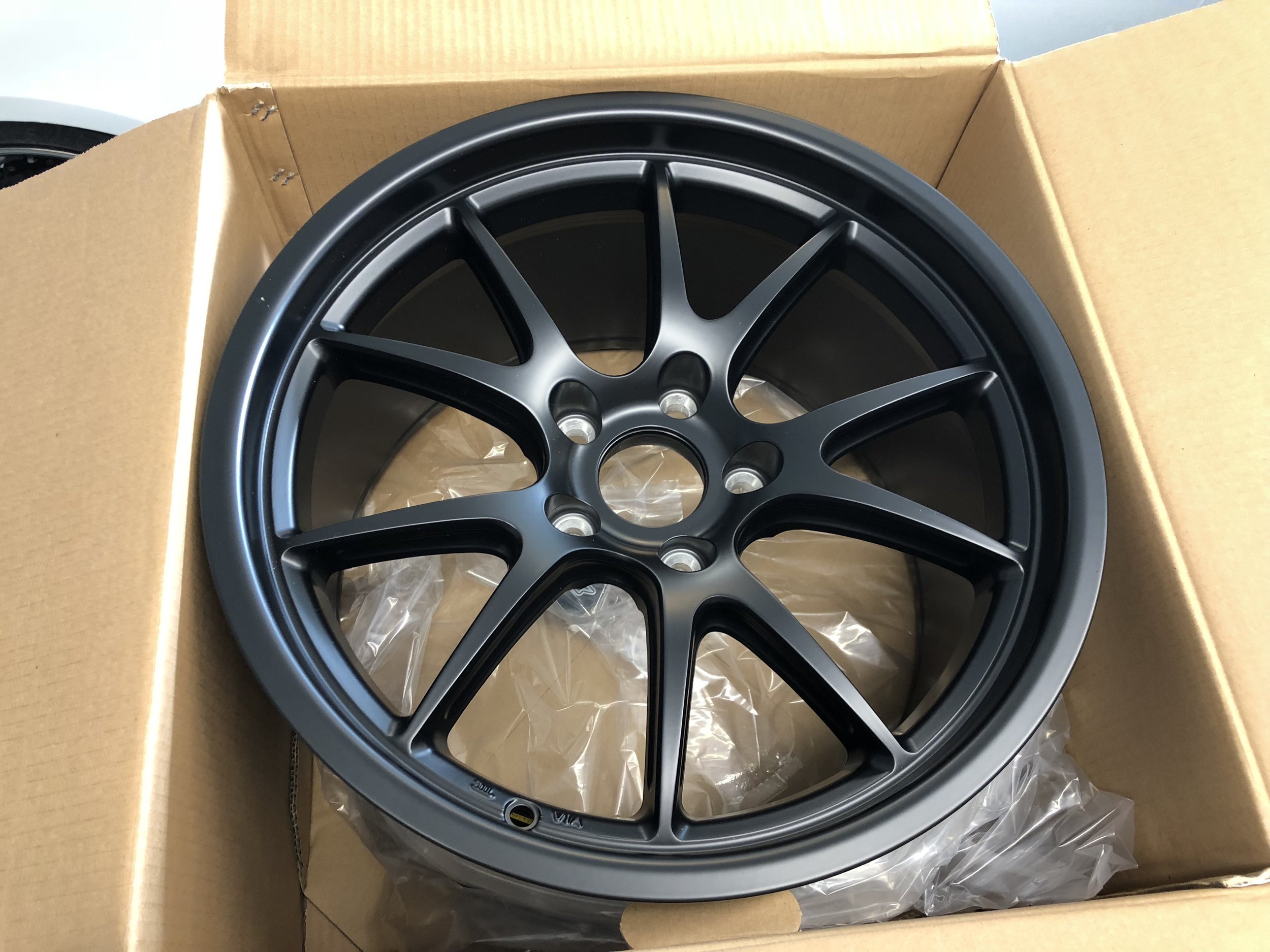 Apex FL-5 10.5" wheels in satin black