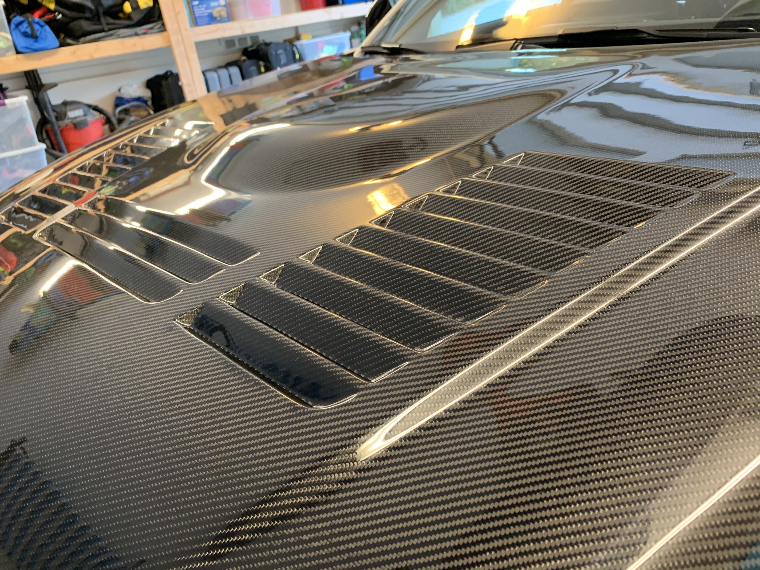 Agency Power carbon fiber vented hood