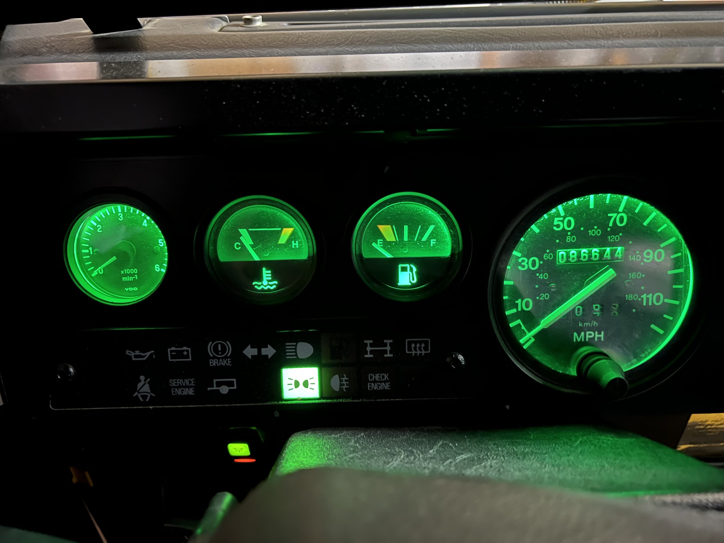 Defender 90 Build - LED Dash Lights — Silicon Valley Motor Club