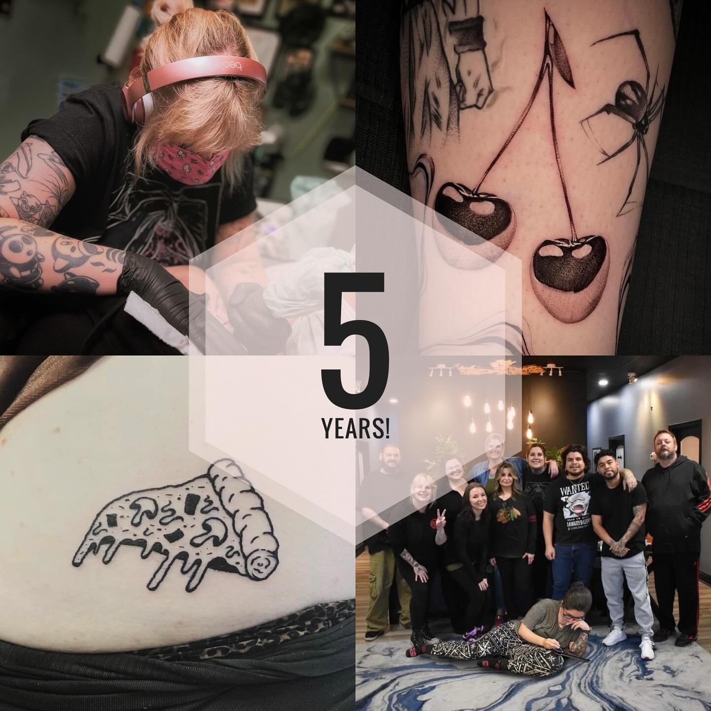 Today marks 5 years of entering my tattoo journey 🥹 I can&rsquo;t believe how quickly it&rsquo;s gone by! I&rsquo;ve done thousands of tattoos, met thousands of amazing strangers, and have worked with the most inspiring, and talented people I&rsquo;