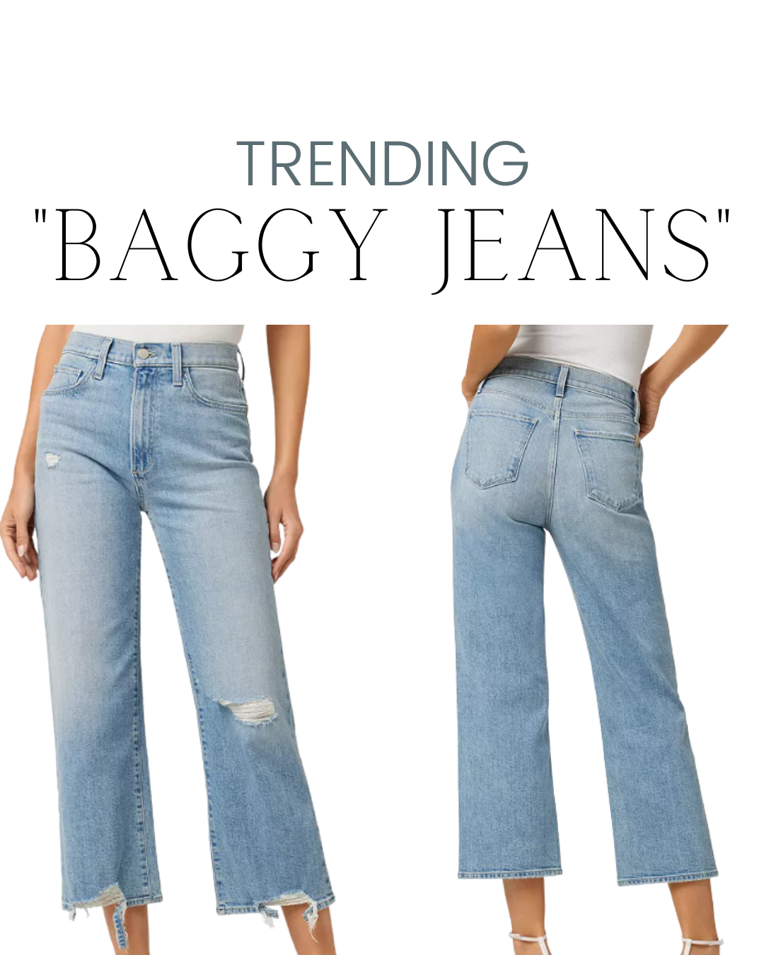 3 Tips to Style Baggy Jeans: Loose Fit Denim