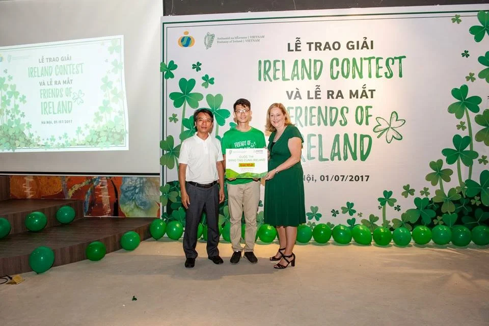 Bạn Nguyễn Thế Tiến Đạt - quán quân của cuộc thi Ireland Contest 2017