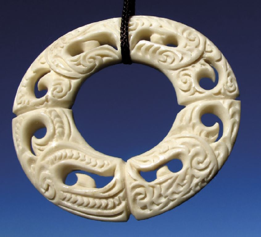 The four manaia faces here depict another abstract concept, that of Ng&nbsp; Hau e Wh ā , the four winds. This is a traditional poetic reference to those who come from, or are travelling to, distant places