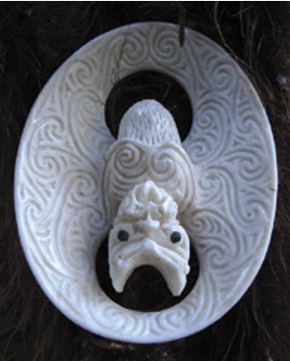 Pekapeka carving